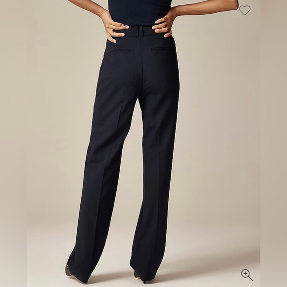 J Crew Navy Portia pant in Italian bi-stretch wool blend| size 10 - Picture 3 of 9